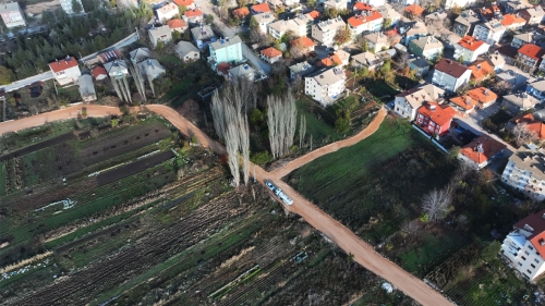 Tütünlük Caddesi malzeme serimi